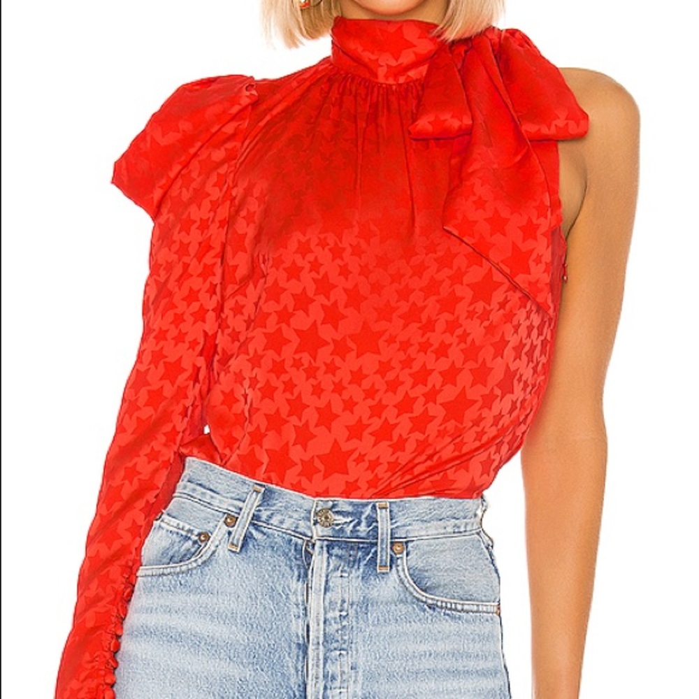 NWT REVOLVE  L'Academie ANAIS One Shoulder Blouse